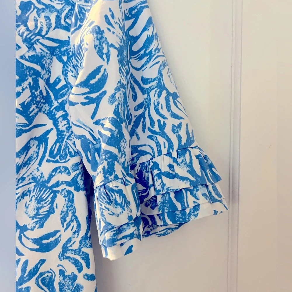 Lilly Pulitzer Blue Fiesta Stretch Dress - Picture 10 of 11